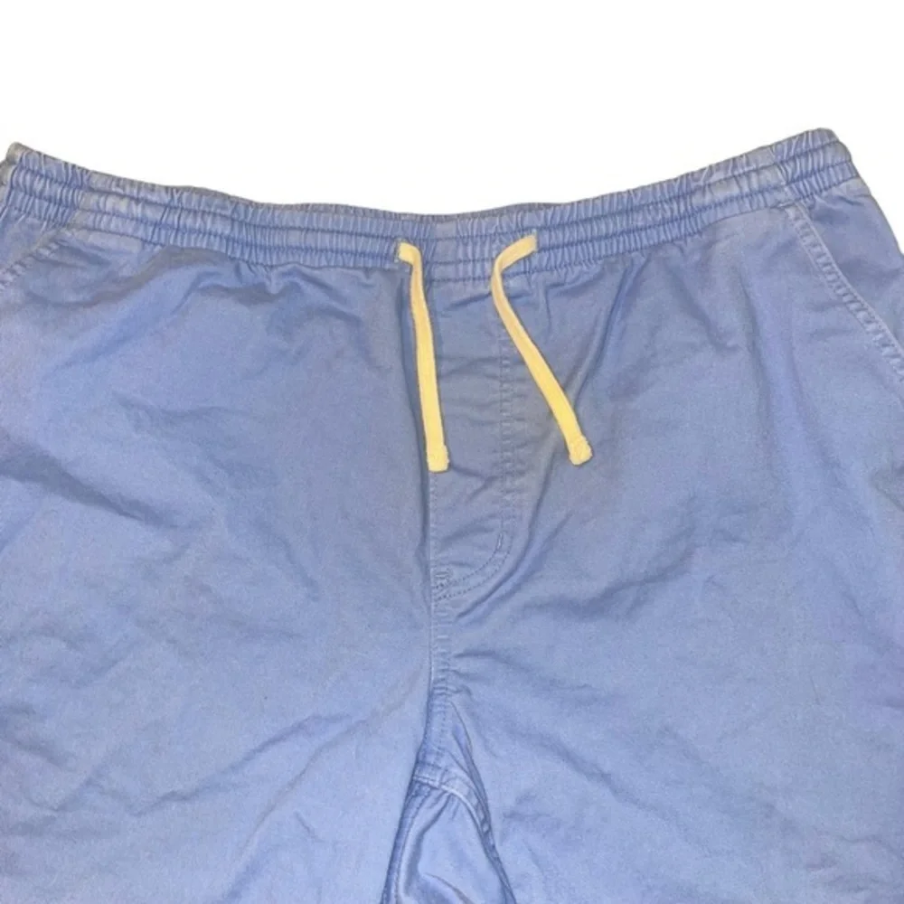 Lands End Mens Blue Elastic Waist Drawstring Deck Shorts Size L 36-38‎ #159